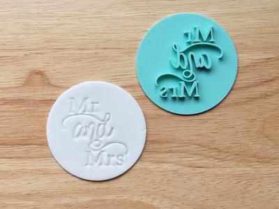Mr and Mrs Stamp Cookie Cutter