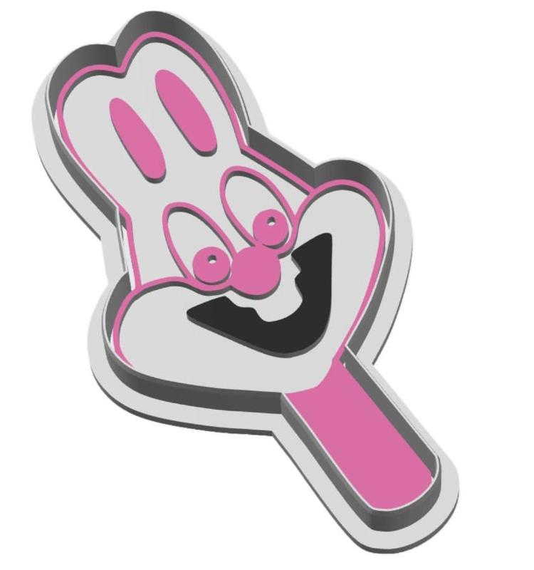 Retro Bunny Popsicle Cutter And Stamp Set