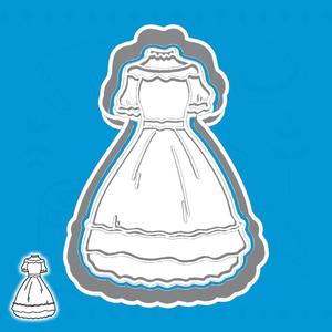 Oktoberfest cookie cutters - dirndl dress (style 2)