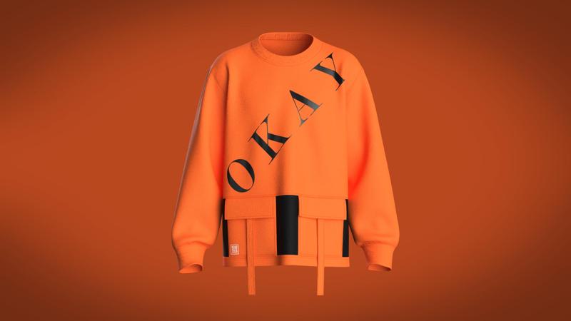 Men Sweatshirt - Okay  | Marvelous / Clo3d / obj / fbx