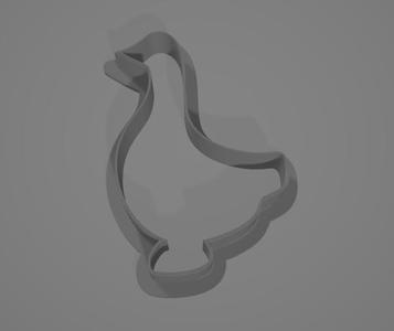 Duck cookie cutter