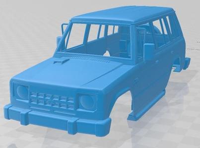Mitsubishi Pajero Wagon 1983 Printable Body Car