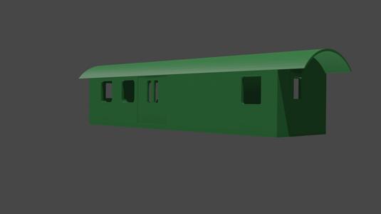 H0e Bicycle covered wagon wagon box modeled Like Fichtelbergbahn