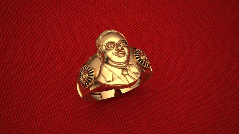 Dr babasaheb 3d ring