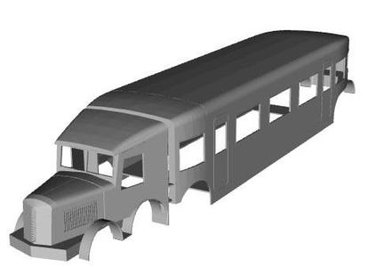 Micheline Railcar Type 9 1/120 scale
