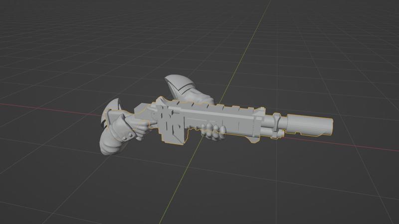 Weapon pose building for Galaxy Millitarum mega pack