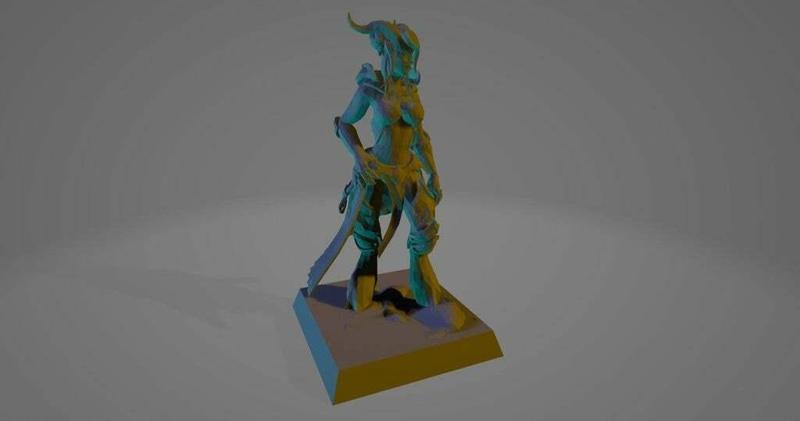 WoW Draenei Female 28mm