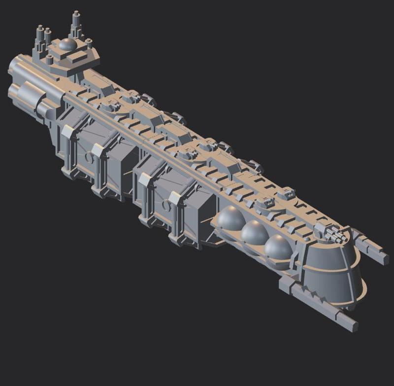 BFG armed transport ship