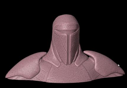Saber Guard Unit Star Wars the force Unleashed Bust Head, and Vase for 3d printing