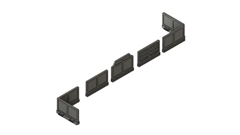 Catwalk modular wall kit - Standard