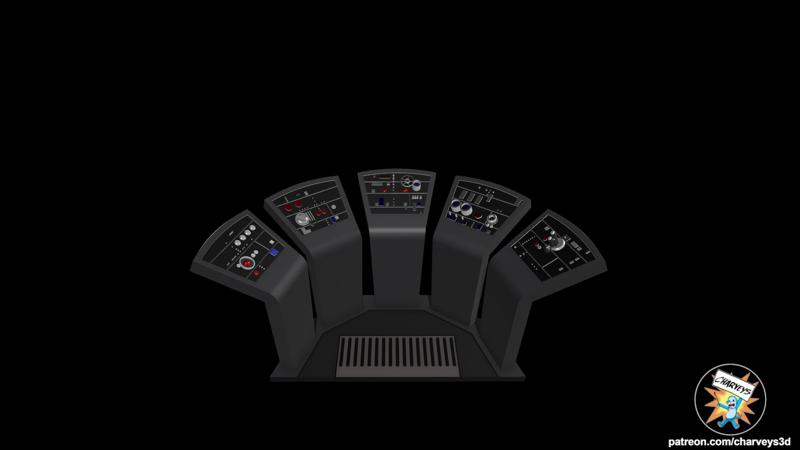 Star Wars Death Star Detention Block Control Console for 3.75" and 6" figure Dioramas