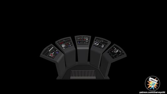 Star Wars Death Star Detention Block Control Console for 3.75" and 6" figure Dioramas