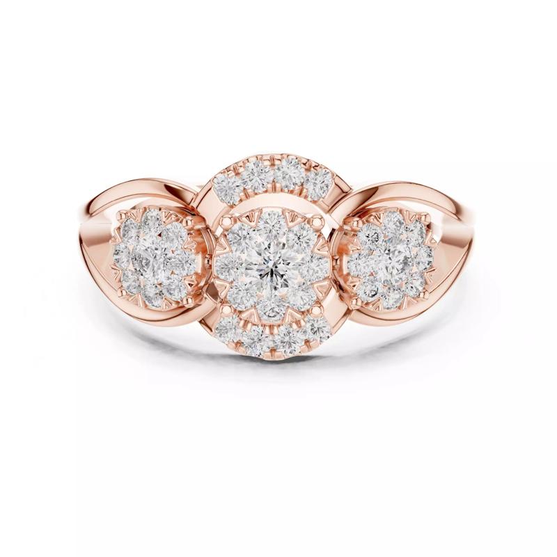 Diamond Cocktail Ring 3dm stl renders animation videos