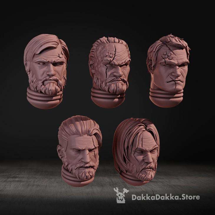 Legendary Heroes Heads x5