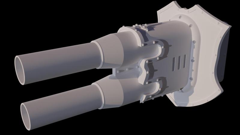 Tall Dominion Crusader Rapid Battle Cannon Upgrade