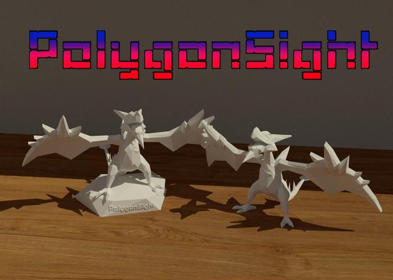 AerodactylMega lowpoly model (Pokemon)