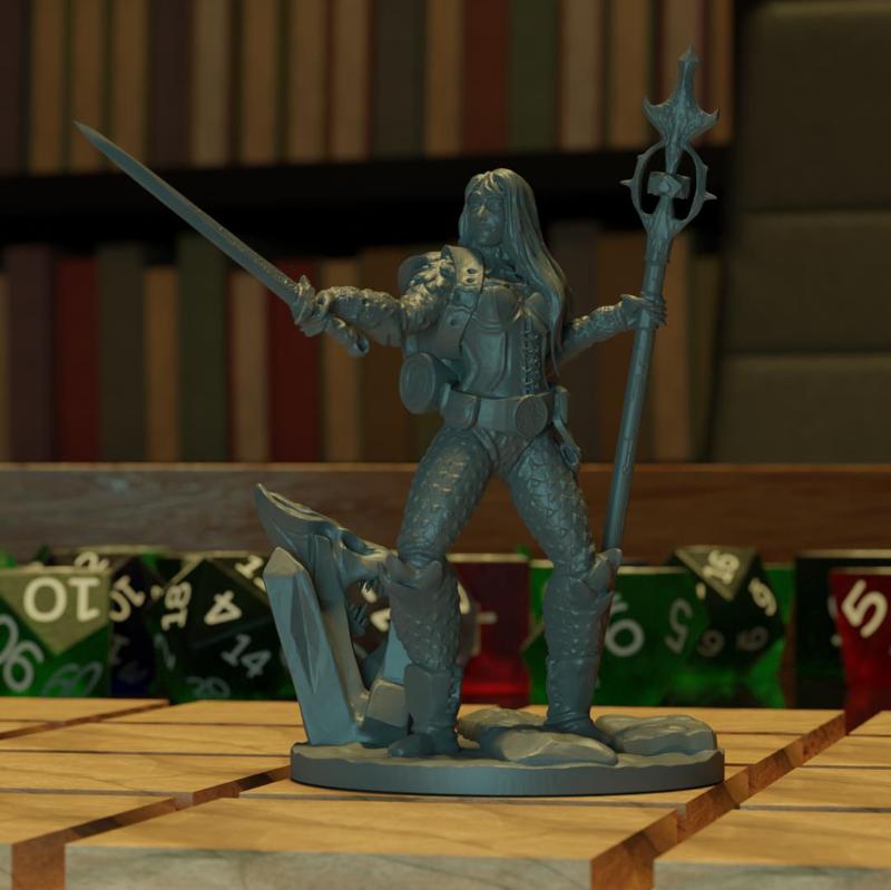 Female Dragon Slayer (Soul) 32mm miniature