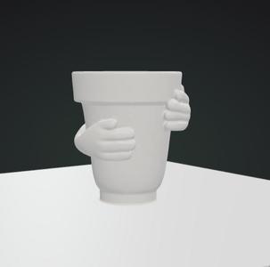 vase vase minimalist hands