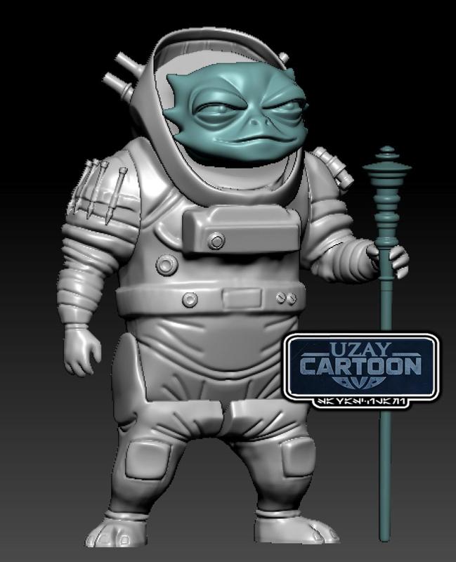 Star wars Tales of the Underworld articulated Raiders Krell 3D print model