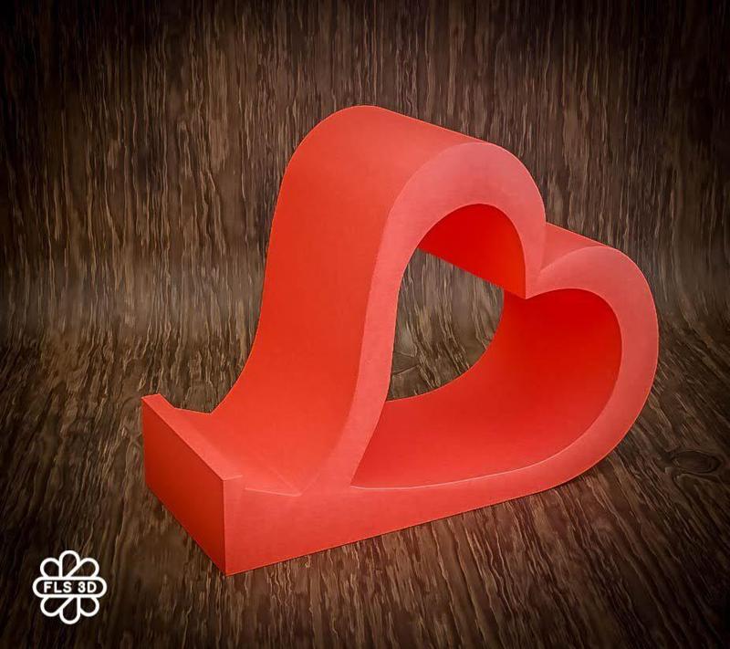 Heart-Shaped Phone Stand with Modern Design