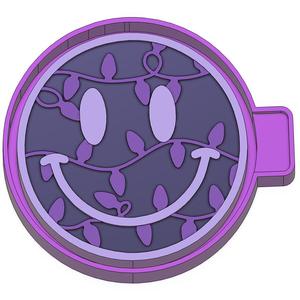 Smiley Christmas Lights Freshie STL Mold Housing