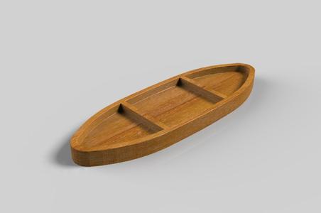 Sushi Boat Serving Tray, Cnc Cut 3D Model File For CNC Router Engraver, Plate Carving Machine, Relief, serving tray Artcam, Aspire, VCarve, Cutt3D