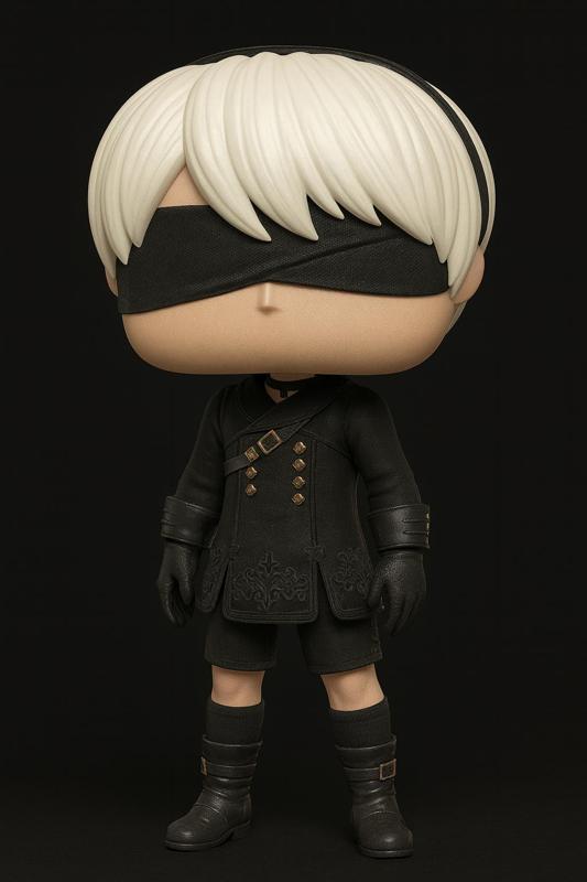 9S NIER AUTOMATA FUNKO POP STYLE – STL Fan Art Model
