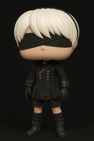 9S NIER AUTOMATA FUNKO POP STYLE – STL Fan Art Model