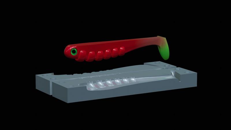 AM bait fish 10cm hoof model / form for predator fishing