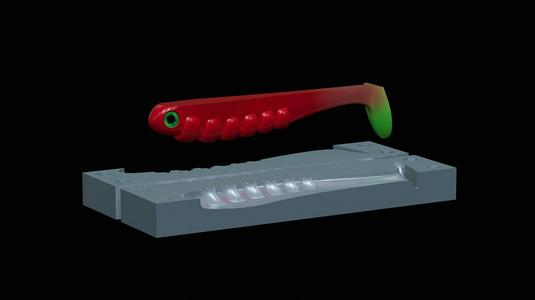 AM bait fish 10cm hoof model / form for predator fishing