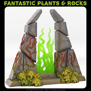 TEMPLE PORTAL WITH ITS GREEN FIRE EFFECT