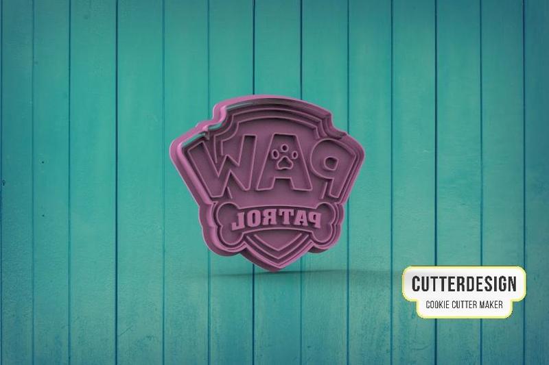 Paw Patrol Paw Patrol Canine Patrol Cookie Cutter Logo