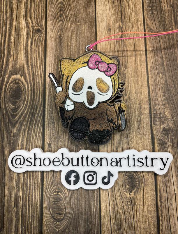 Hello Kitty Ghostface Freshie Mold - 3D Model Mold Box for Silicone Freshie Moulds