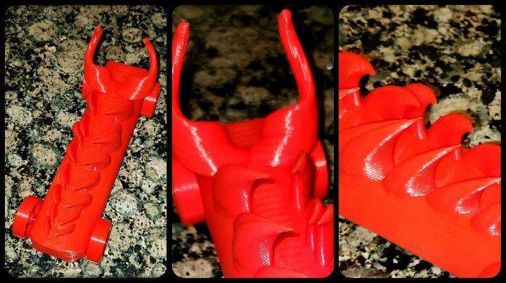 3D Printable Derby Car with teeth and horns ERRF2019