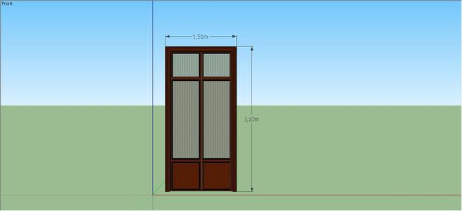Classic Double Door - 3D Model - Classic Double Door - 3D Model