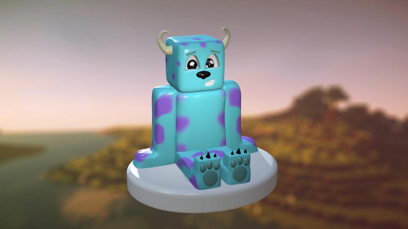 Monsters Inc Minecraft Style Sullivan