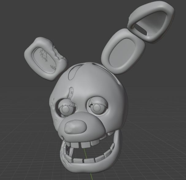 FNAF Pring Bonnie Head/Mask - Movie Right Scale