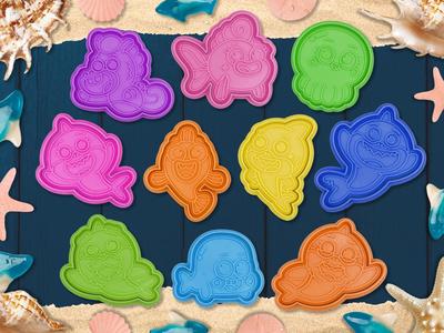 Baby Shark cookie cutter / stamp