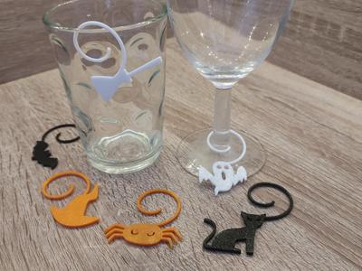 Halloween Glass Tags / Markers