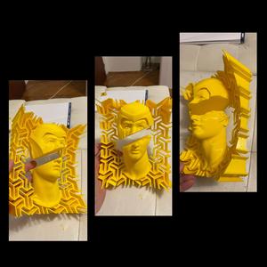 Abstract Magneto Michelangelos David.