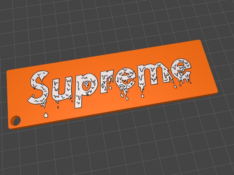 Halloween Supreme Keychain w Hole