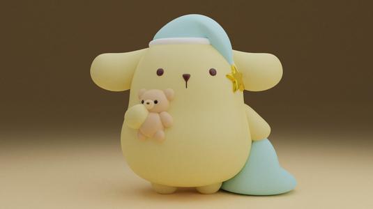 Pompompurin sanrio figure