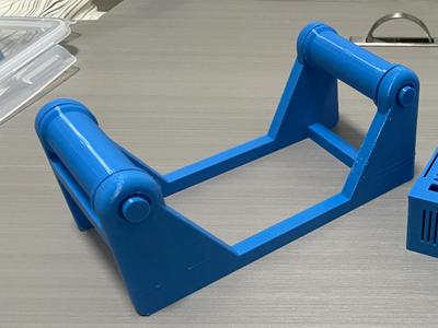 Essential print for beginners, spool holder, 5.8L rice bucket dry box, for 20cm spools, super easy to print, no screws needed