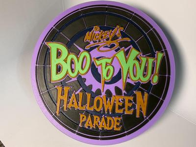 Boo To You! Disney Halloween Parade Sign