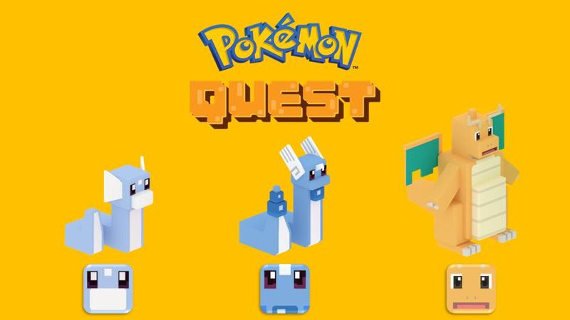 Evolutions of Dragonite - Pokemon Quest 8-BITS