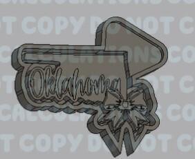 States with Bow Silicone Mold Housing - Oklahoma