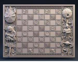 STAR WARS chessboard CNC machined model