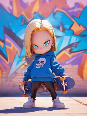 Android 18 skateboard