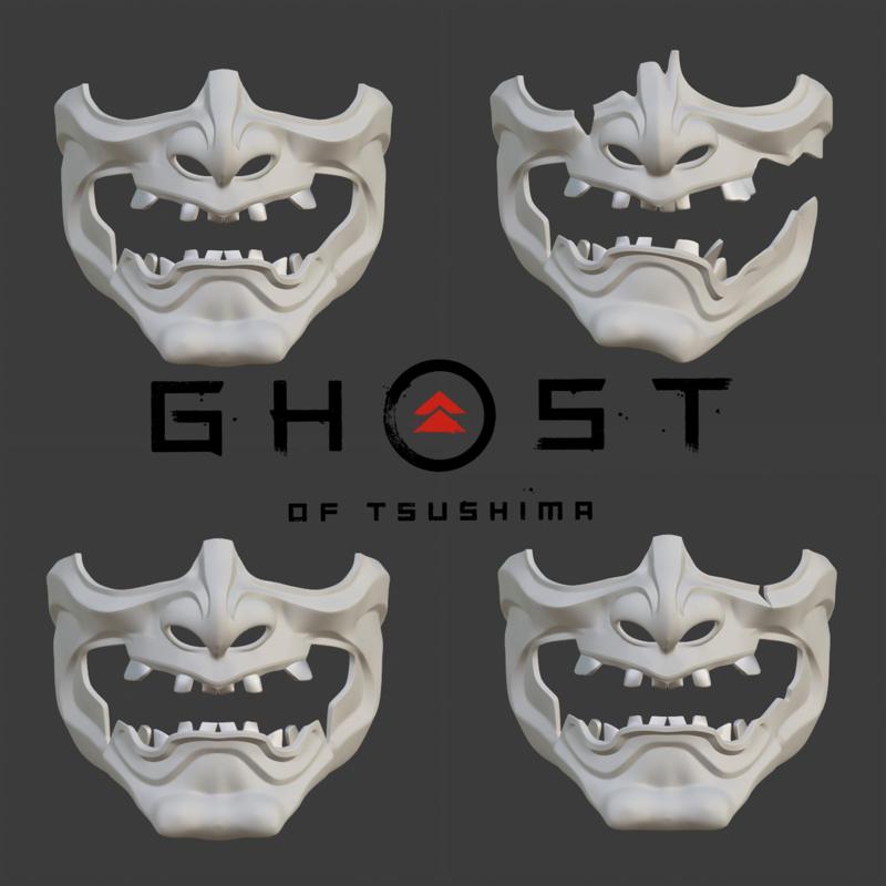 Skeletal Vengeance Mask from Ghost of Tsushima