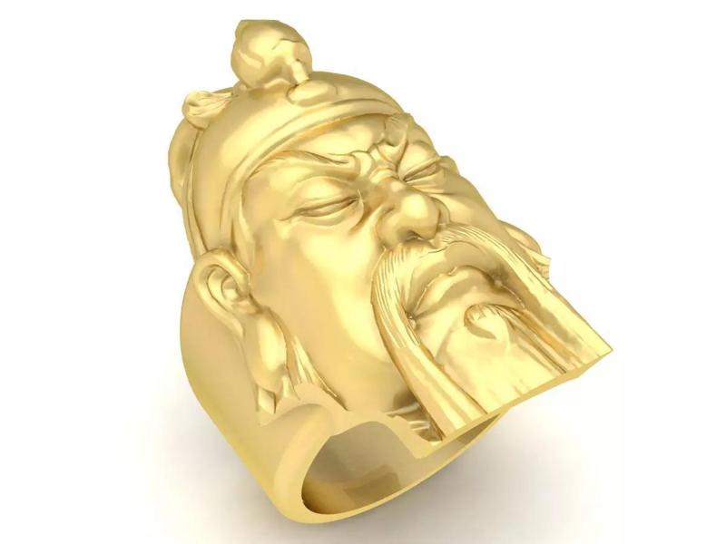 24k 18k guan yu men ring 3761